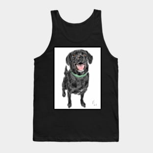 Sweet Black Labrador Retriever Tank Top